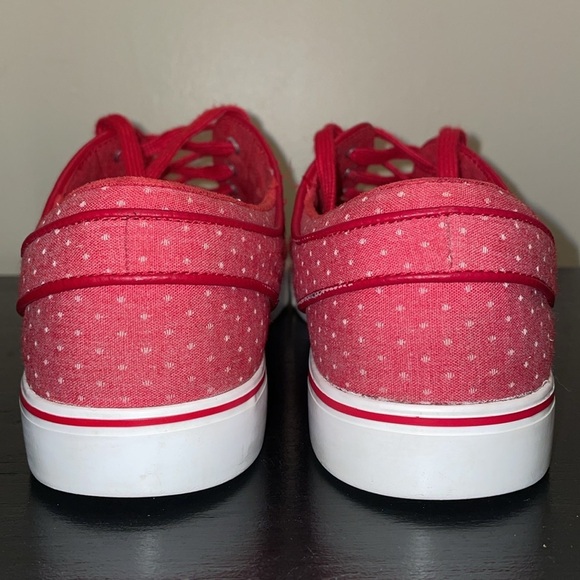 Nike Zoom Stefan Janoski Canvas Red Polka Dot Shoes Size 10. 2014 - Picture 3 of 13